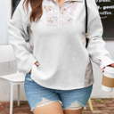  Olivia Patchwork Zipped Collar Pullover