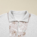  Olivia Patchwork Zipped Collar Pullover