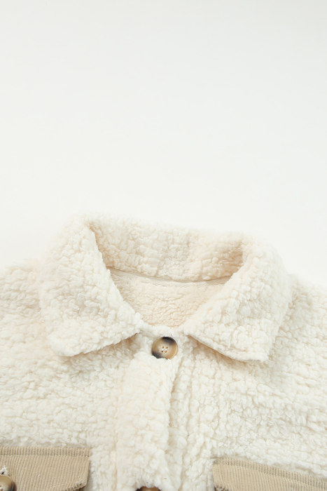 Olivia Single Breasted Teddy Coat