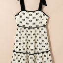  Pagie Bow Knot Shoulder Mini Dress