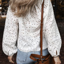  Paige Eyelet Embroidered Puff Sleeve Blouse