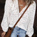  Paige Eyelet Embroidered Puff Sleeve Blouse