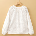  Paige Eyelet Embroidered Puff Sleeve Blouse