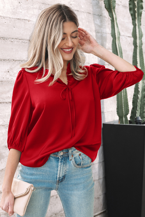 Paislee 3 4 Sleeve Blouse