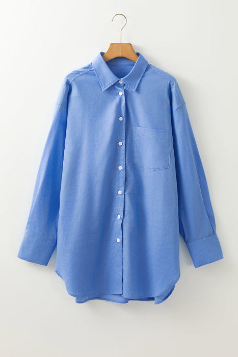 Palmer Boyfriend Chest Pocket Tunic Shirt