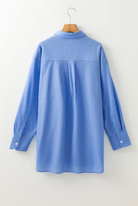 Palmer Boyfriend Chest Pocket Tunic Shirt