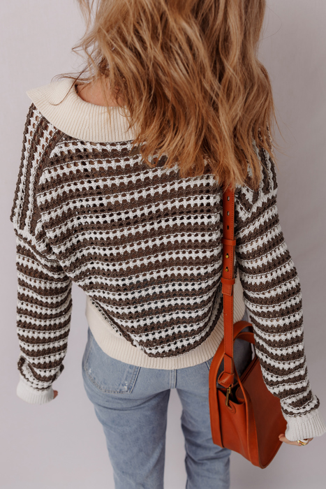 Paris Collared Pullover Chic Sweater