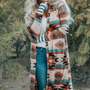  Paris Open Front Long Cardigan