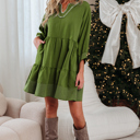  Patara Sleeve Tiered Mini Dress