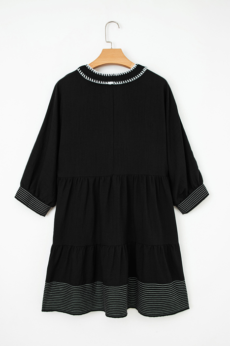 Patara Sleeve Tiered Mini Dress