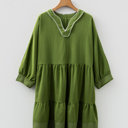  Patara Sleeve Tiered Mini Dress