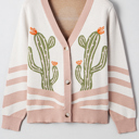  Paulina Desert Cactus Front Sweater