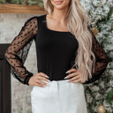  Paulina Ribbed Square Slim Top