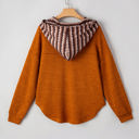  Payton Plaid Hood Patchwork Chest Pocket Henley Top