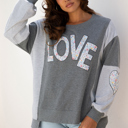  Payton Uneven Hem Chic Sweatshirt
