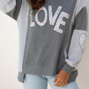  Payton Uneven Hem Chic Sweatshirt