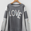  Payton Uneven Hem Chic Sweatshirt