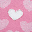  Pearled Heart Valentines Sweater