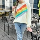  Penelope Striped Pullover Sweatshirt