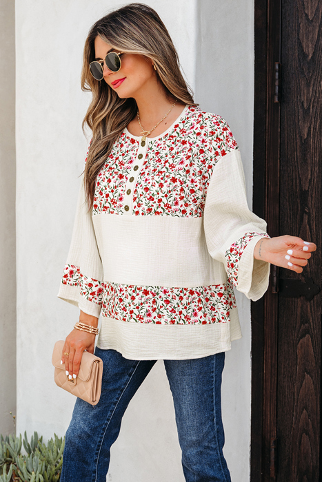 Penny 3 4 Sleeve Blouse