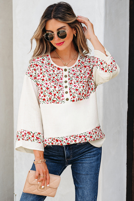 Penny 3 4 Sleeve Blouse