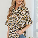  Penny 4 Sleeve Loose Shirt