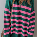 Green Large Peyton Collared Quarter Zipper Oversized Sweater