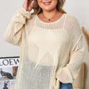 Parchment 2X Peyton Star Pattern accent PLUS Jumper