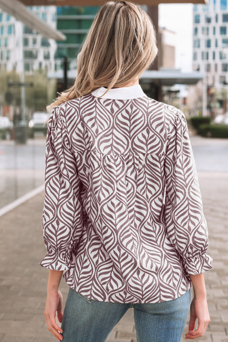 Phoebe Collar Puff Sleeve Top