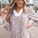  Phoebe Collar Puff Sleeve Top