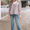  Phoebe Collar Puff Sleeve Top