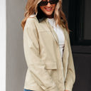  Phoebe Textured Zip Up Jacket