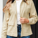  Phoebe Textured Zip Up Jacket