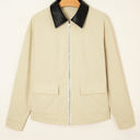 Phoebe Textured Zip Up Jacket