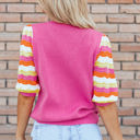  Phoenix Ribbed Short Sleeve Sweater