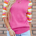  Phoenix Ribbed Short Sleeve Sweater