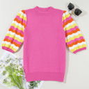  Phoenix Ribbed Short Sleeve Sweater