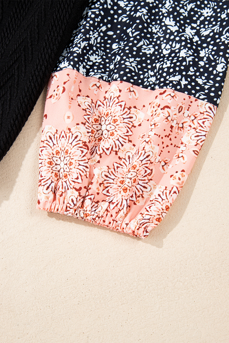 Poppy Textured Knit Drawstring Blouse