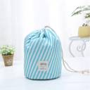 Blue Stripe Portable Cosmetic Bags