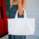  Presley Fray Canvas Tote