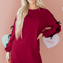  Priscilla Drop Shoulder Sweatshirt Dress