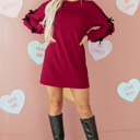  Priscilla Drop Shoulder Sweatshirt Dress