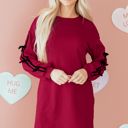  Priscilla Drop Shoulder Sweatshirt Dress