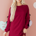  Priscilla Drop Shoulder Sweatshirt Dress