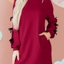  Priscilla Drop Shoulder Sweatshirt Dress