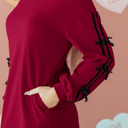  Priscilla Drop Shoulder Sweatshirt Dress