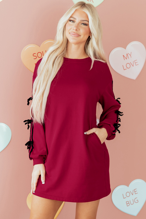 Priscilla Drop Shoulder Sweatshirt Dress