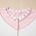  Promise Color Block Loose Long Sleeve Top