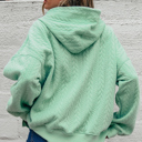  Promise Textured Baggy Solid Hoodie