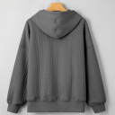  Promise Textured Baggy Solid Hoodie